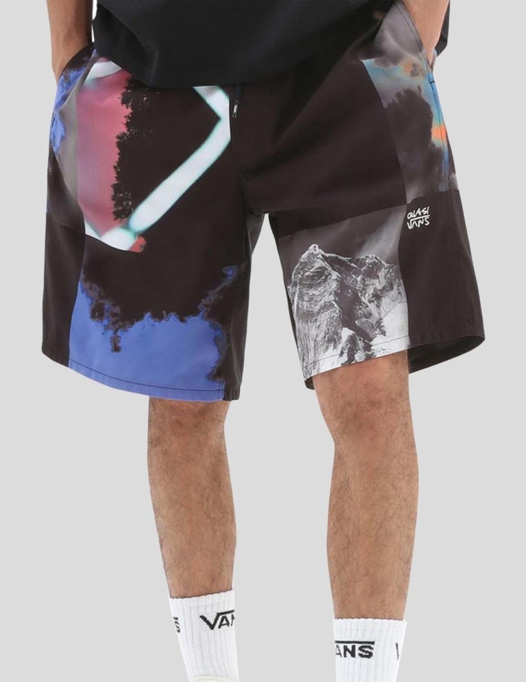Breve VANS x quasi finestra elastico vita corto nero
